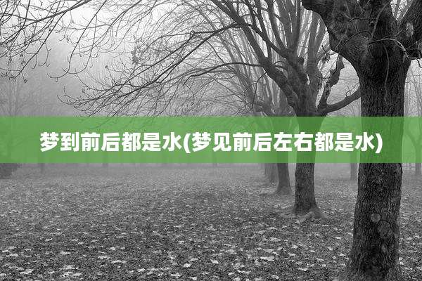 梦到前后都是水(梦见前后左右都是水)