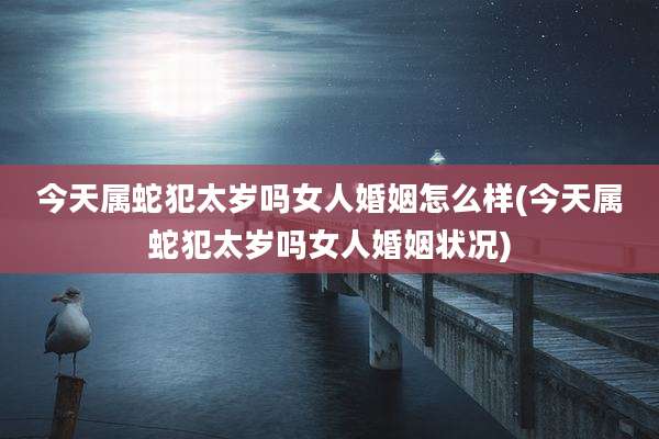 今天属蛇犯太岁吗女人婚姻怎么样(今天属蛇犯太岁吗女人婚姻状况)