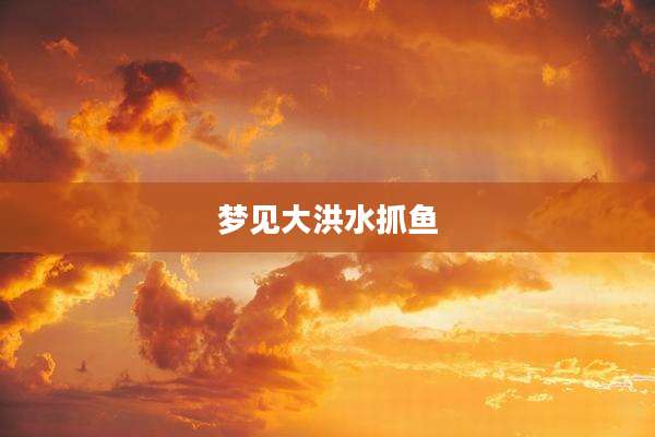 梦见大洪水抓鱼