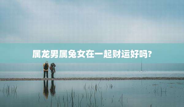 属龙男属兔女在一起财运好吗?