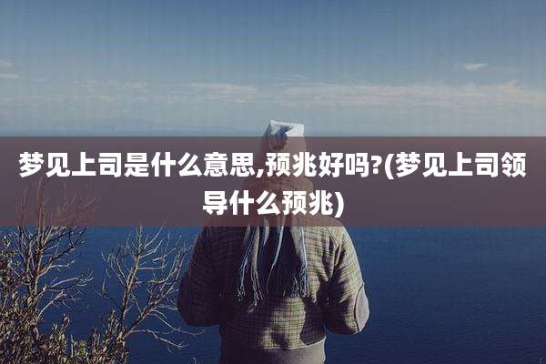 梦见上司是什么意思,预兆好吗?(梦见上司领导什么预兆)