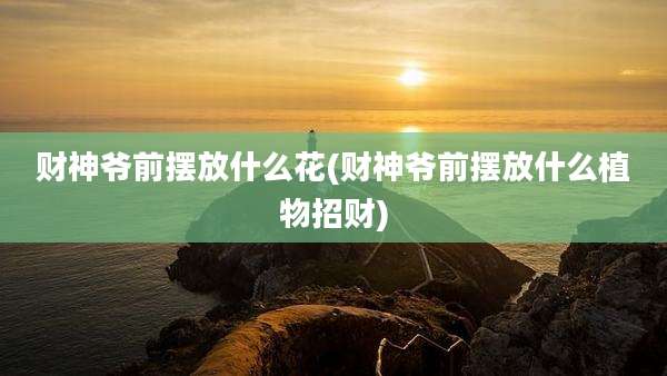 财神爷前摆放什么花(财神爷前摆放什么植物招财)