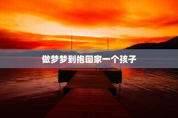 做梦梦到抱回家一个孩子