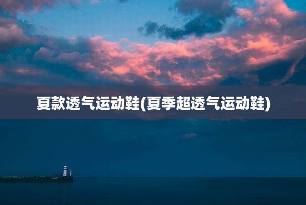 夏款透气运动鞋(夏季超透气运动鞋)