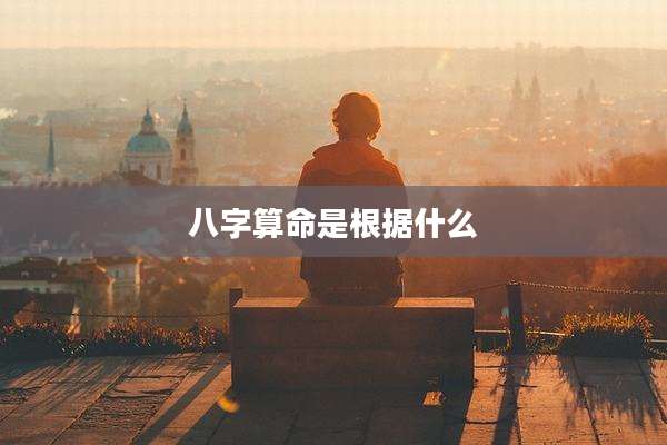 八字算命是根据什么