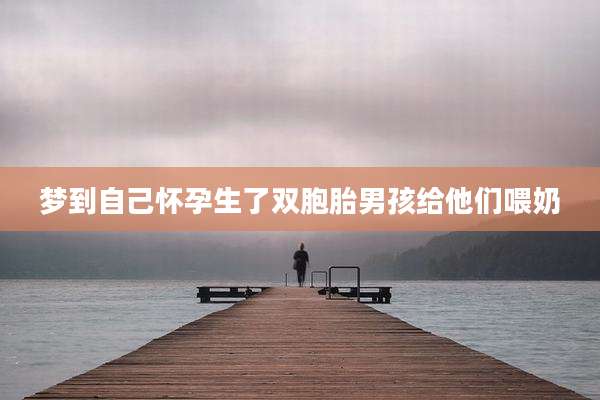 梦到自己怀孕生了双胞胎男孩给他们喂奶