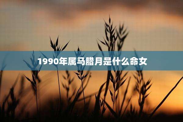 1990年属马腊月是什么命女