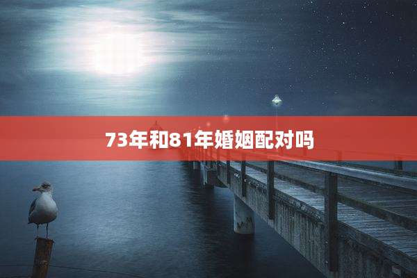 73年和81年婚姻配对吗