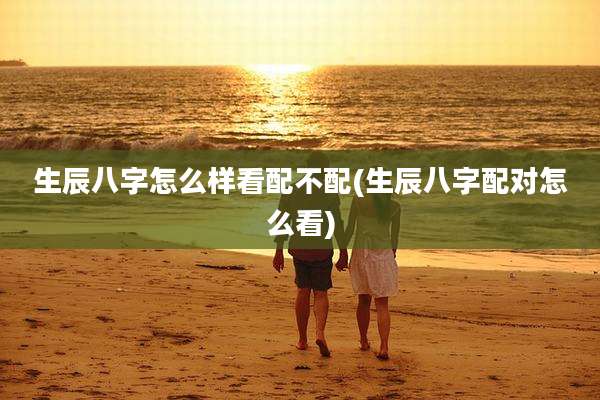 生辰八字怎么样看配不配(生辰八字配对怎么看)