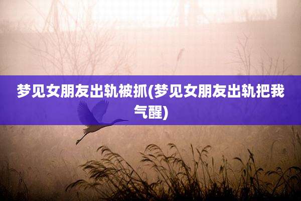 梦见女朋友出轨被抓(梦见女朋友出轨把我气醒)