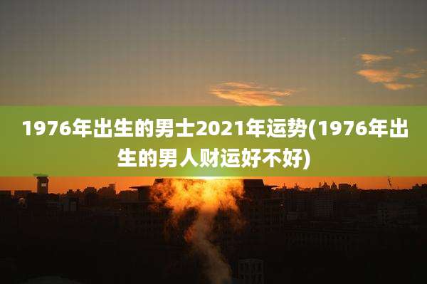 1976年出生的男士2021年运势(1976年出生的男人财运好不好)