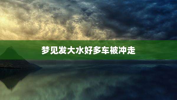 梦见发大水好多车被冲走