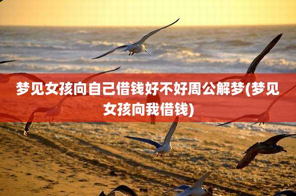 梦见女孩向自己借钱好不好周公解梦(梦见女孩向我借钱)
