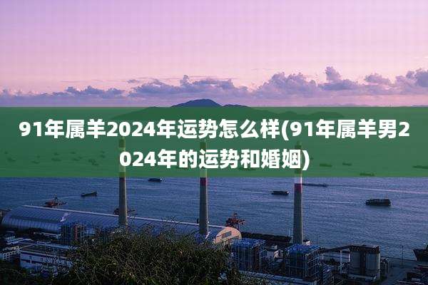 91年属羊2024年运势怎么样(91年属羊男2024年的运势和婚姻)
