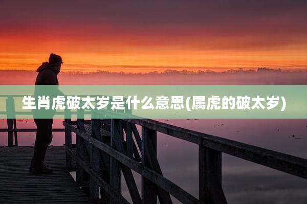 生肖虎破太岁是什么意思(属虎的破太岁)