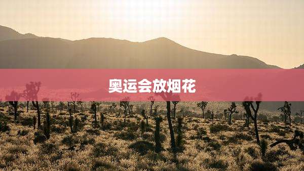 奥运会放烟花