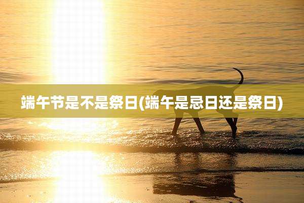 端午节是不是祭日(端午是忌日还是祭日)