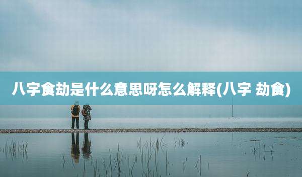 八字食劫是什么意思呀怎么解释(八字 劫食)