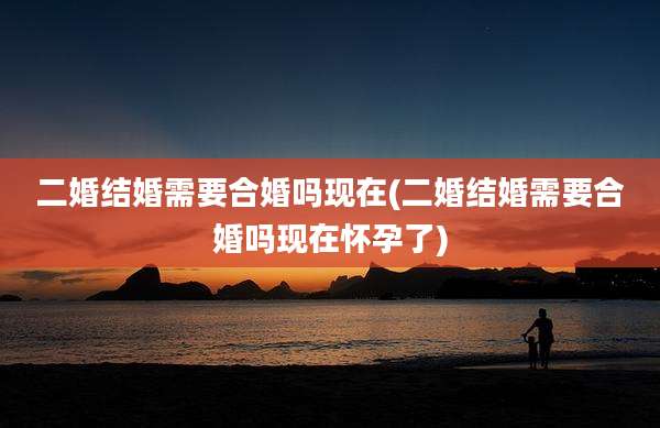 二婚结婚需要合婚吗现在(二婚结婚需要合婚吗现在怀孕了)