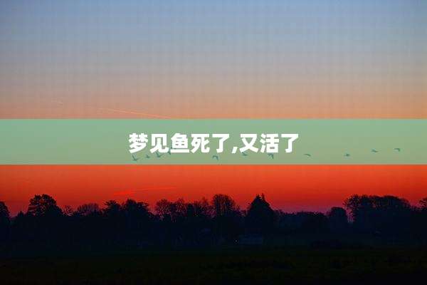 梦见鱼死了,又活了