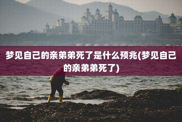 梦见自己的亲弟弟死了是什么预兆(梦见自己的亲弟弟死了)