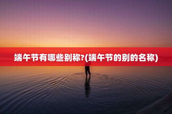 端午节有哪些别称?(端午节的别的名称)
