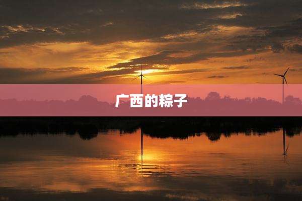 广西的粽子