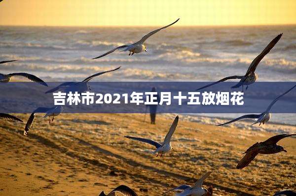 吉林市2021年正月十五放烟花