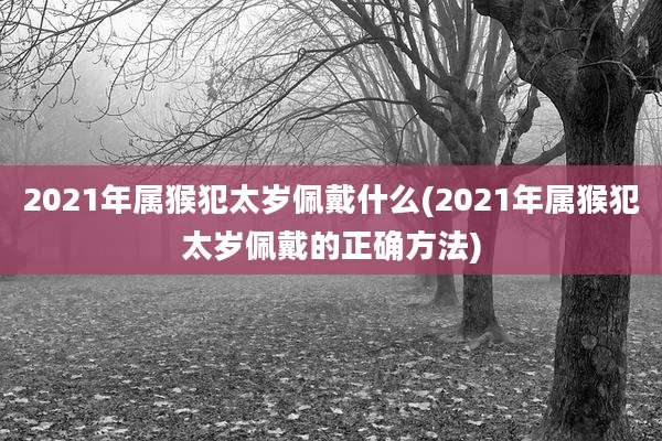 2021年属猴犯太岁佩戴什么(2021年属猴犯太岁佩戴的正确方法)
