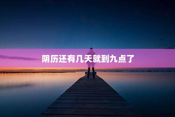 阴历还有几天就到九点了