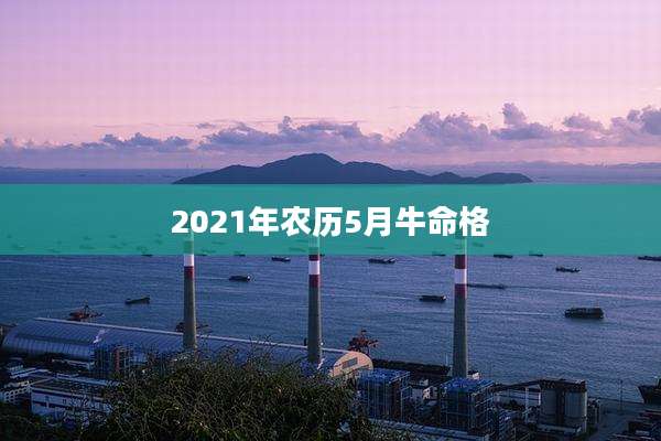 2021年农历5月牛命格