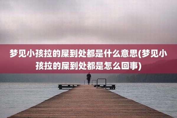 梦见小孩拉的屎到处都是什么意思(梦见小孩拉的屎到处都是怎么回事)