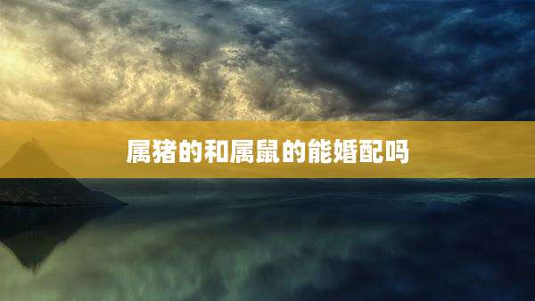 属猪的和属鼠的能婚配吗