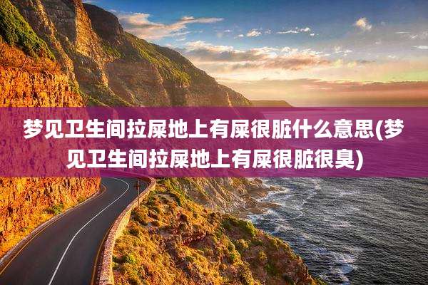 梦见卫生间拉屎地上有屎很脏什么意思(梦见卫生间拉屎地上有屎很脏很臭)