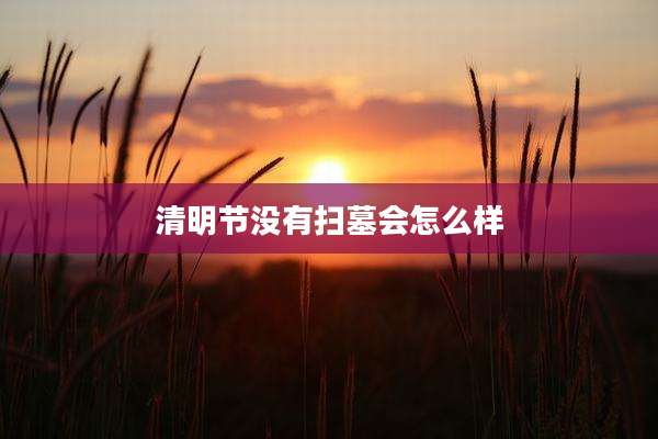 清明节没有扫墓会怎么样