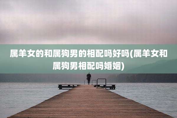 属羊女的和属狗男的相配吗好吗(属羊女和属狗男相配吗婚姻)