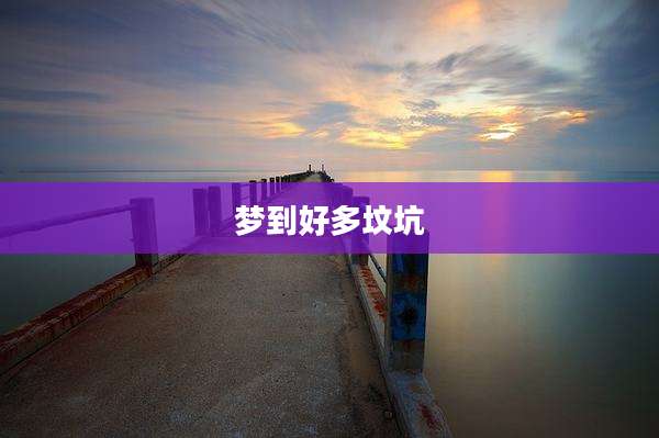 梦到好多坟坑