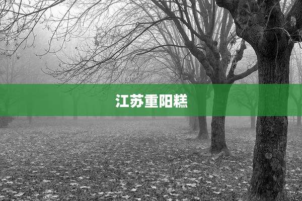 江苏重阳糕