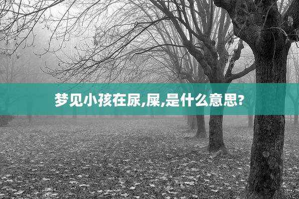 梦见小孩在尿,屎,是什么意思?
