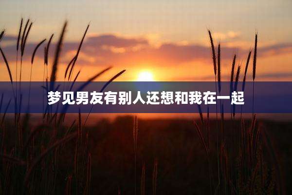 梦见男友有别人还想和我在一起