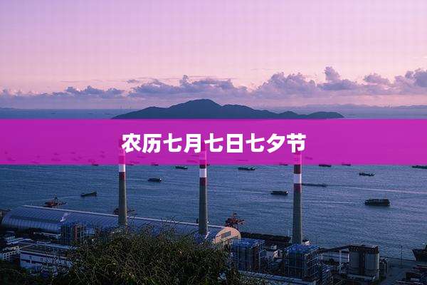 农历七月七日七夕节