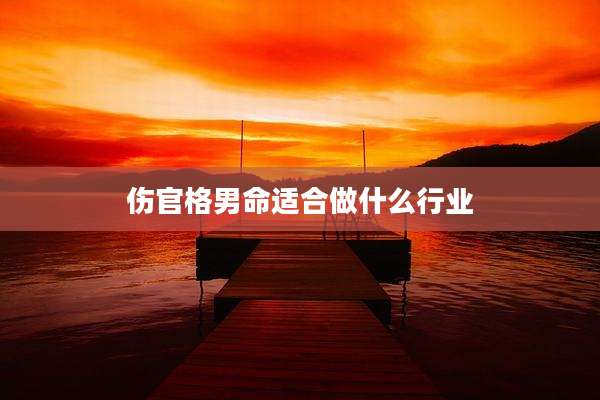 伤官格男命适合做什么行业