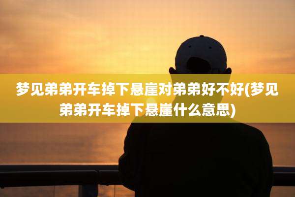 梦见弟弟开车掉下悬崖对弟弟好不好(梦见弟弟开车掉下悬崖什么意思)