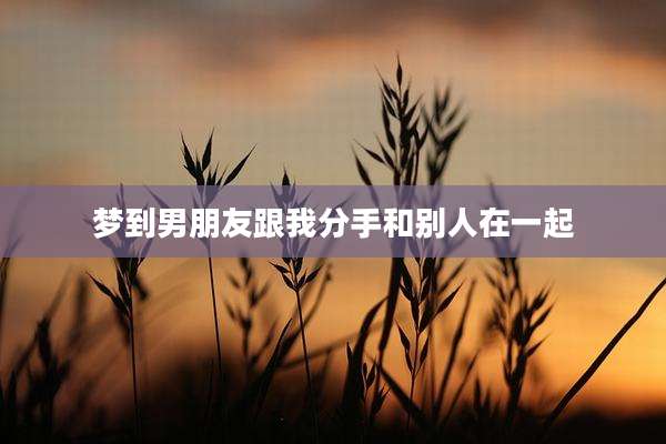梦到男朋友跟我分手和别人在一起