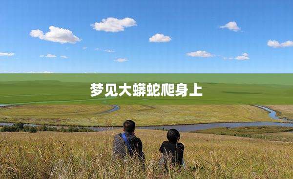 梦见大蟒蛇爬身上