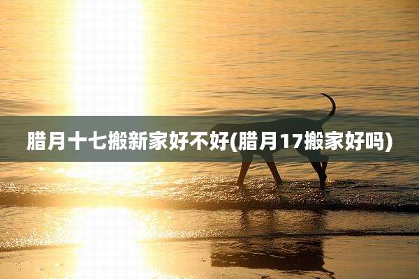 腊月十七搬新家好不好(腊月17搬家好吗)