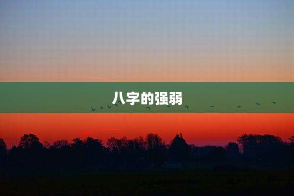 八字的强弱