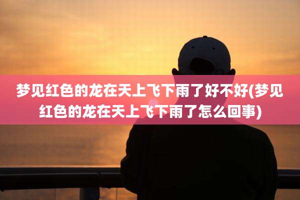 梦见红色的龙在天上飞下雨了好不好(梦见红色的龙在天上飞下雨了怎么回事)