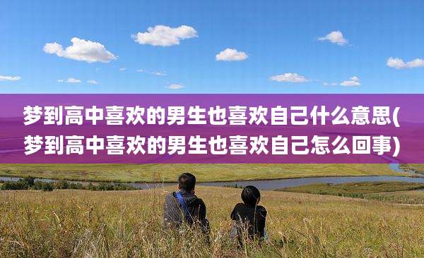梦到高中喜欢的男生也喜欢自己什么意思(梦到高中喜欢的男生也喜欢自己怎么回事)