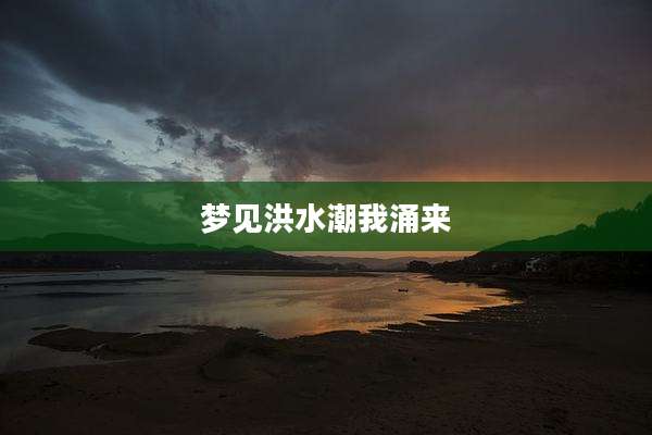 梦见洪水潮我涌来
